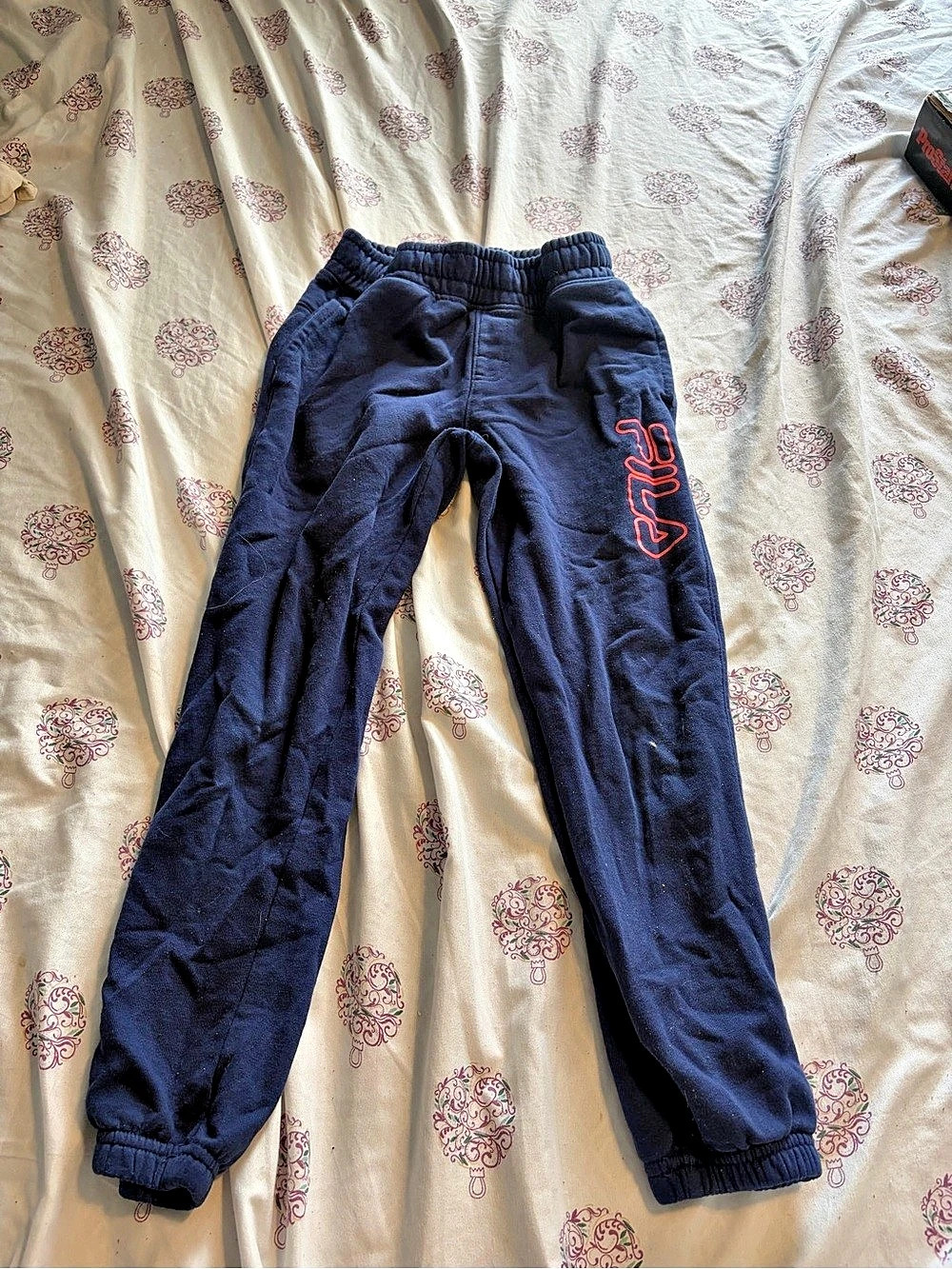 FILA Boys Jogger Sweatpants Blue Size 7/8